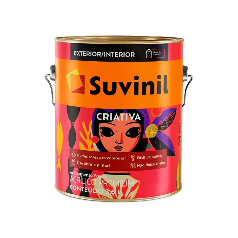 TINTA CRIATIVA BRANCO NEVE 5L SUVINIL - Nossa Loja Web