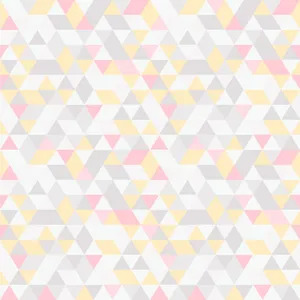 Bobinex Uau! Painel Geométrico Triângulos Multicolor Rosa