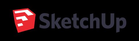 Logo do SketchUp, ferramenta de projetos 3D.